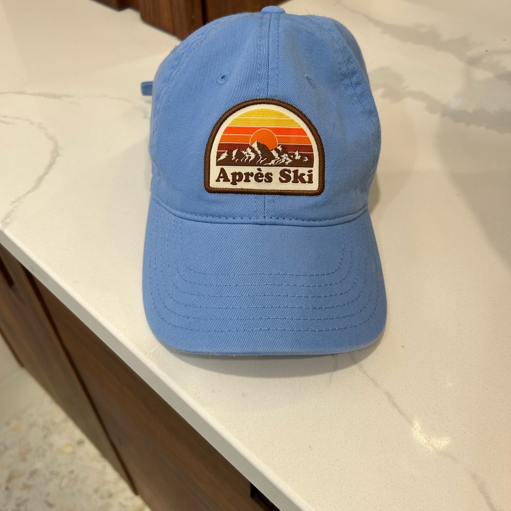 Après ski ladies blue baseball hat